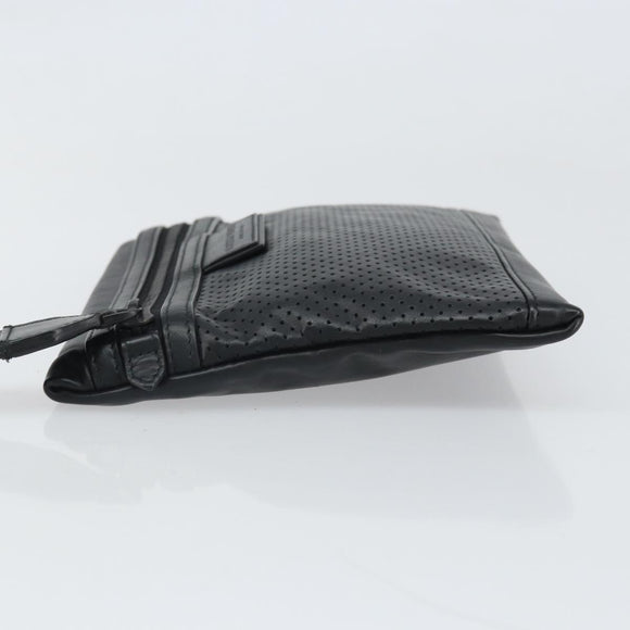 BOTTEGA VENETA Hand Bag Leather Black Auth 170403