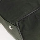 PRADA Boston Bag Nylon Khaki Silver Auth 170405-16