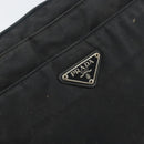 PRADA Shoulder Bag Nylon Black Silver Auth 170408-18