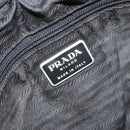 PRADA Shoulder Bag Nylon Black Silver Auth 170408-19
