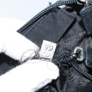 PRADA Shoulder Bag Nylon Black Silver Auth 170408-12