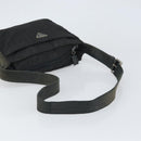 PRADA Shoulder Bag Nylon Black Silver Auth 170408-7