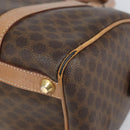 CELINE Macadam Canvas Hand Bag PVC Leather Brown Gold Auth 170409-9