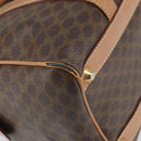 CELINE Macadam Canvas Hand Bag PVC Leather Brown Gold Auth 170409-16