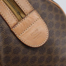 CELINE Macadam Canvas Hand Bag PVC Leather Brown Gold Auth 170409-12