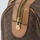 CELINE Macadam Canvas Hand Bag PVC Leather Brown Gold Auth 170409-18