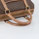 CELINE Macadam Canvas Hand Bag PVC Leather Brown Gold Auth 170409-7