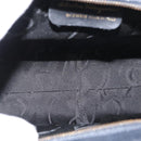 Salvatore Ferragamo Vala Ribbon Shoulder Bag Leather Navy Gold Auth 170410-17