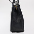 Salvatore Ferragamo Vala Ribbon Shoulder Bag Leather Navy Gold Auth 170410-5