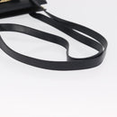 Salvatore Ferragamo Vala Ribbon Shoulder Bag Leather Navy Gold Auth 170410-7