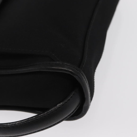 GUCCI Clutch Bag Nylon Black Silver 108844 Auth 170413