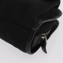GUCCI Clutch Bag Nylon Black Silver 108844 Auth 170413-14