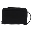 GUCCI Clutch Bag Nylon Black Silver 108844 Auth 170413-2
