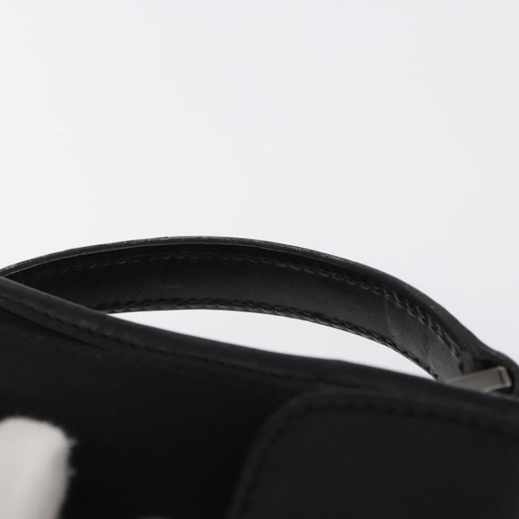 GUCCI Clutch Bag Nylon Black Silver 108844 Auth 170413