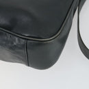 GUCCI Bamboo Hand Bag Leather 2way Black Gold 001 2113 1638 Auth 170415-10