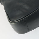 GUCCI Bamboo Hand Bag Leather 2way Black Gold 001 2113 1638 Auth 170415-15