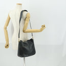GUCCI Bamboo Hand Bag Leather 2way Black Gold 001 2113 1638 Auth 170415-23