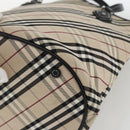 BURBERRY Nova Check Blue Label Tote Bag Canvas Beige Auth 170421-15