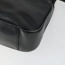 GUCCI Bamboo Hand Bag Leather 2way Black Gold 001 1638 2615 Auth 170422-15