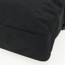 PRADA Chain Shoulder Bag Nylon Black Auth 170424-15
