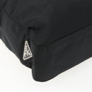 PRADA Chain Shoulder Bag Nylon Black Auth 170424-16