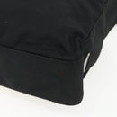 PRADA Chain Shoulder Bag Nylon Black Auth 170424-17