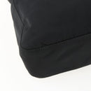 PRADA Chain Shoulder Bag Nylon Black Auth 170424-18