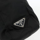 PRADA Chain Shoulder Bag Nylon Black Auth 170424-19