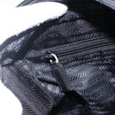 PRADA Chain Shoulder Bag Nylon Black Auth 170424-21