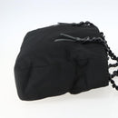 PRADA Chain Shoulder Bag Nylon Black Auth 170424-4