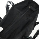 PRADA Chain Shoulder Bag Nylon Black Auth 170424-6