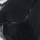 BURBERRY Nova Check Blue Label Hand Bag Canvas Black Auth 170426-16
