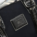 BURBERRY Nova Check Blue Label Hand Bag Canvas Black Auth 170426-17