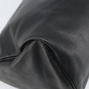 LOEWE Anagram Pouch Leather Black Gold Auth 170433-15