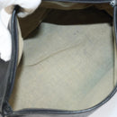 LOEWE Anagram Pouch Leather Black Gold Auth 170433-10