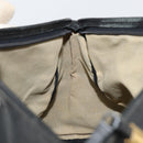 LOEWE Anagram Pouch Leather Black Gold Auth 170433-12