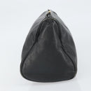 LOEWE Anagram Pouch Leather Black Gold Auth 170433-4