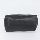 LOEWE Anagram Pouch Leather Black Gold Auth 170433-6