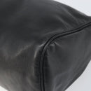 LOEWE Anagram Pouch Leather Black Gold Auth 170433-7