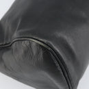 LOEWE Anagram Pouch Leather Black Gold Auth 170433-8