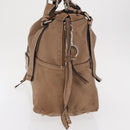 Chloe Hand Bag Leather Beige Silver Auth 170443-4