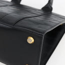 BALENCIAGA Hand Bag Leather Black Gold 714187 Auth 170445V-9