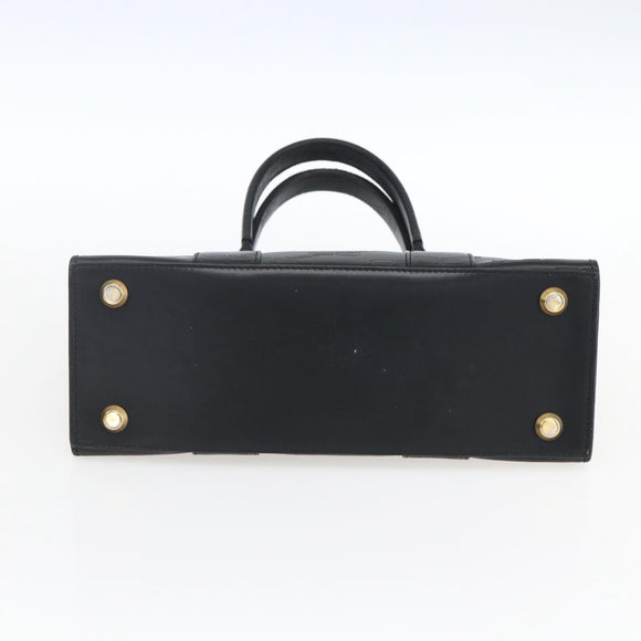 BALENCIAGA Hand Bag Leather Black Gold 714187 Auth 170445V