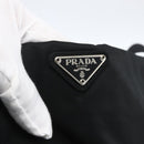 PRADA Shoulder Bag Nylon Black Silver Auth 170446-10
