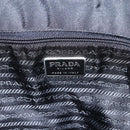 PRADA Shoulder Bag Nylon Black Silver Auth 170446-17