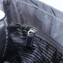 PRADA Shoulder Bag Nylon Black Silver Auth 170446-20