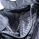 PRADA Shoulder Bag Nylon Black Silver Auth 170446-21