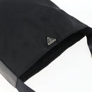 PRADA Shoulder Bag Nylon Black Silver Auth 170446-6