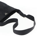 PRADA Shoulder Bag Nylon Black Silver Auth 170446-7