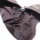 FENDI Zucca Canvas Schoudertas Zwart Bruin Auth 170451-21